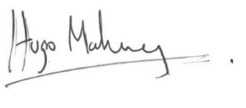 Hugo Mahoney Signature